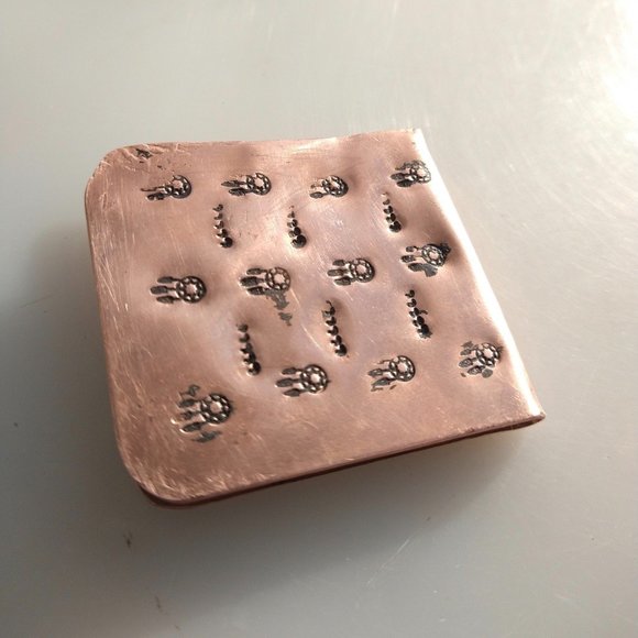 Solid Copper Money Clip Dream Catcher Handmade Rustic Stamped Southwestern - Picture 5 of 11